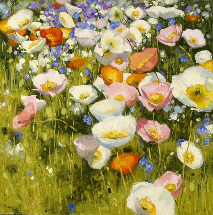 Sunny Meadow painting - Shirley Novak Sunny Meadow art painting